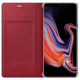 Оригинален Кожен Калъф за Samsung Note 9, Leather View Cover Book Case EF-WN960LREGWW, Червен (5)