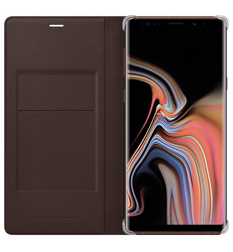 Оригинален Кожен Калъф за Samsung Note 9, Leather View Cover Book Case EF-WN960LAE, Кафяв (5)