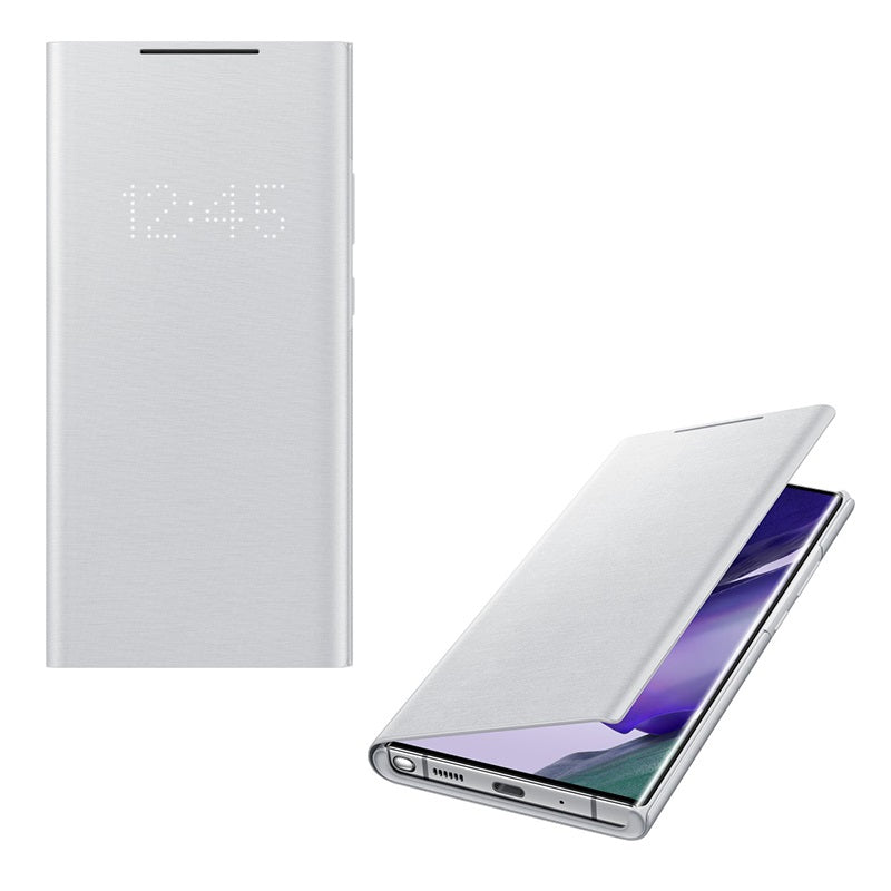 Оригинален Активен Калъф за Samsung Note 20 Ultra, Led View Cover Book Case Ef-Nn985pse, Сребрист (4)
