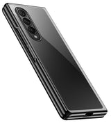 Поликарбонатен Калъф за Samsung Galaxy Z Fold 3, Electroplating Frame Case, Черен