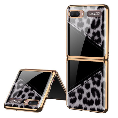 Луксозен Калъф за Samsung Galaxy Z Flip, GKK Mirror Leopard Case, Цветен