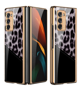 Луксозен Калъф за Samsung Galaxy Z Fold 2, GKK Mirror Leopard Case, Цветен