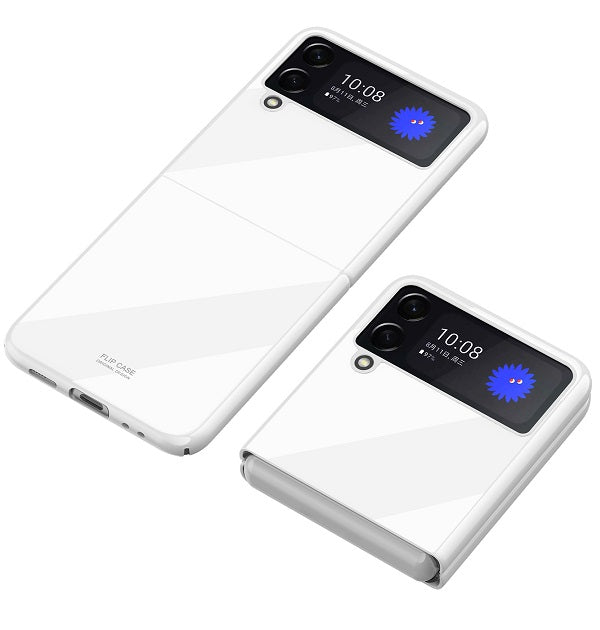 Луксозен Калъф за Samsung Galaxy Z Flip 3, Piano Paint Case, Бял