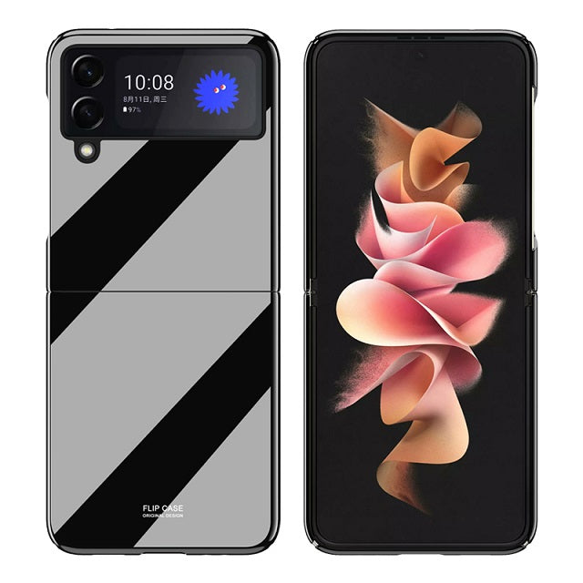 Луксозен Калъф за Samsung Galaxy Z Flip 3, Piano Paint Case, Черен (2)