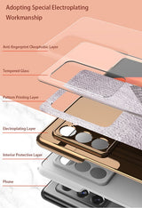 Луксозен Калъф за Samsung Galaxy Z Fold 2, GKK Mirror Leopard Case, Цветен (3)