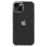 Противоударен Блестящ Калъф за iPhone 13, Spigen Liquid Crystal Glitter Quartz Case, Прозрачен (6)