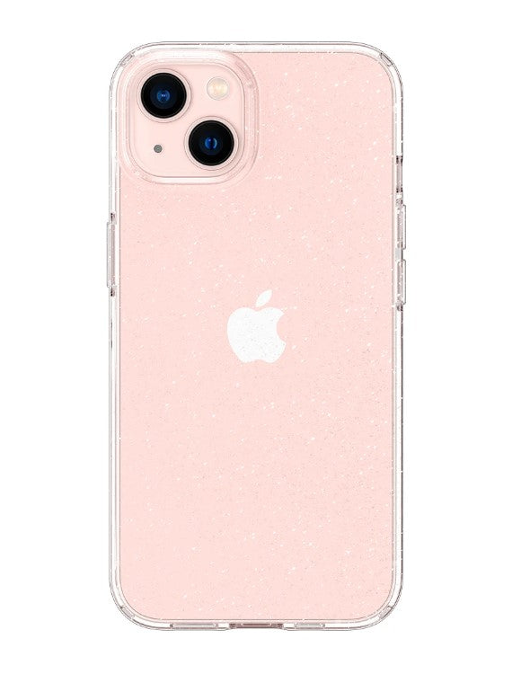 Противоударен Блестящ Калъф за iPhone 13, Spigen Liquid Crystal Glitter Quartz Case, Прозрачен (4)
