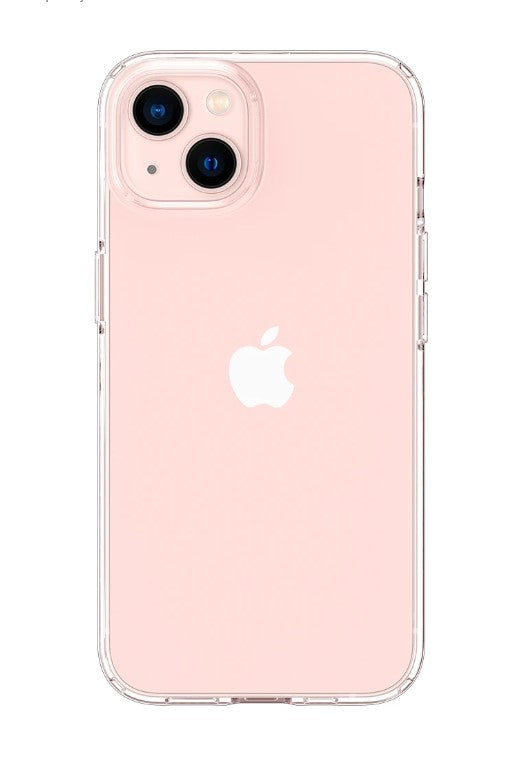 Противоударен Силиконов Калъф за iPhone 13, Spigen Liquid Crystal Case, Прозрачен