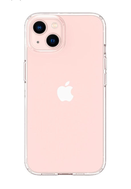 Противоударен Силиконов Калъф за iPhone 13, Spigen Liquid Crystal Case, Прозрачен