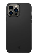 Противоударен Калъф за iPhone 13 Pro Max, Spigen Thin Fit Case, Черен (4)