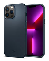 Противоударен Калъф за iPhone 13 Pro Max, Spigen Thin Fit Case, Син