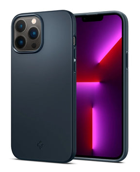 Противоударен Калъф за iPhone 13 Pro Max, Spigen Thin Fit Case, Син