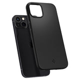 Противоударен Калъф за iPhone 13 Mini, Spigen Thin Fit Case, Черен (5)
