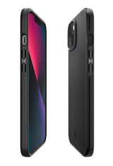 Противоударен Калъф за iPhone 13 Mini, Spigen Thin Fit Case, Черен (3)