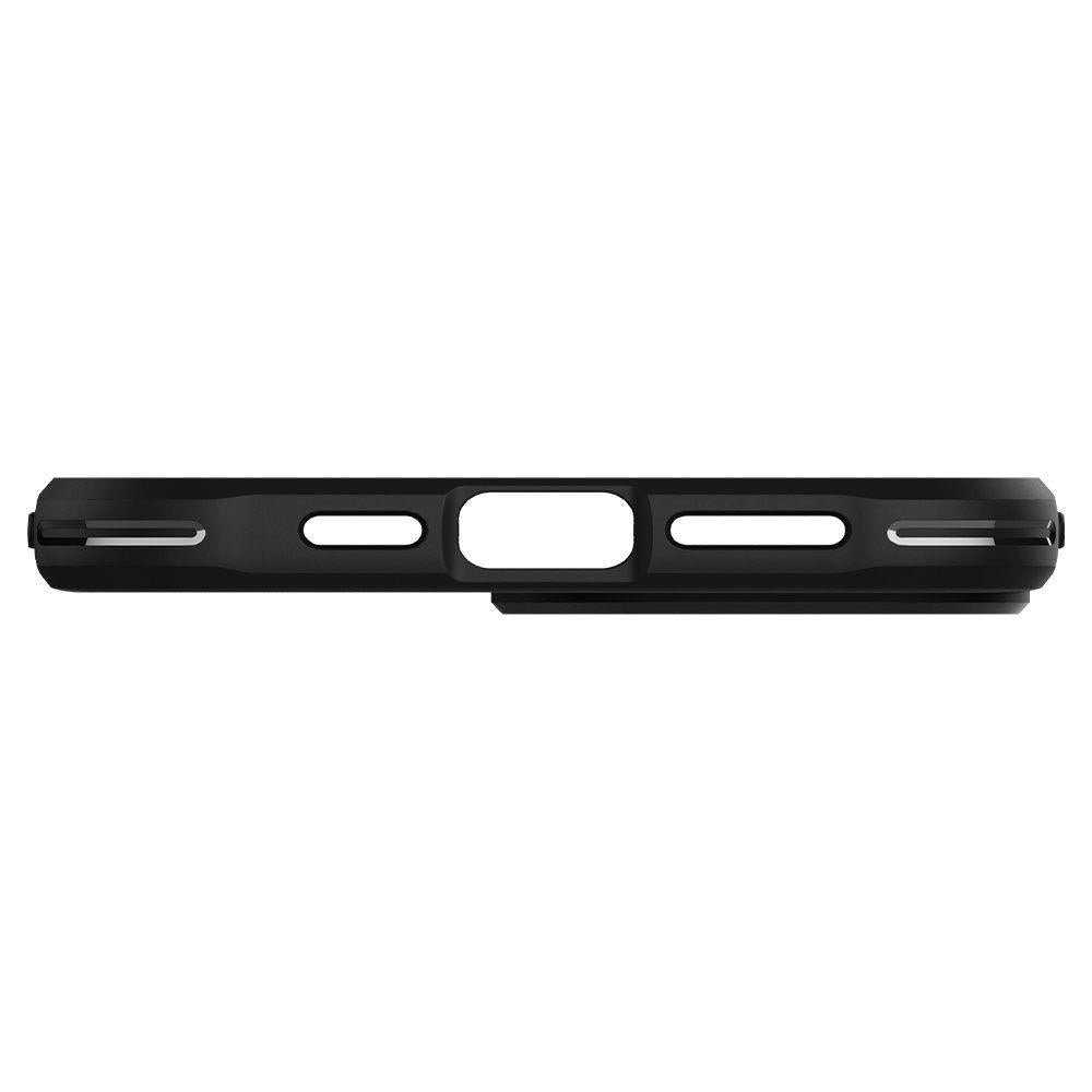 Противоударен Силиконов Калъф за iPhone 13 Pro Max, Spigen Rugged Armor Case, Черен (8)