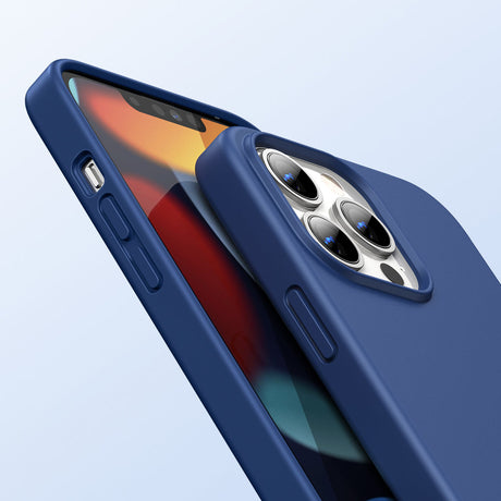 Силиконов Калъф за iPhone 13 Pro Max, Ugreen Soft Case, Син (2)