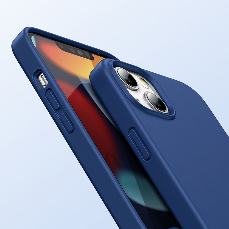 Силиконов Калъф за iPhone 13, Ugreen Soft Case, Син (2)