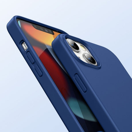 Силиконов Калъф за iPhone 13, Ugreen Soft Case, Син (2)