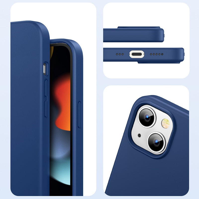 Силиконов Калъф за iPhone 13, Ugreen Soft Case, Син (3)