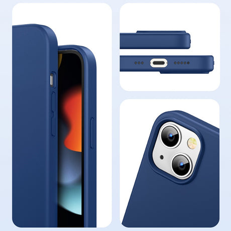 Силиконов Калъф за iPhone 13, Ugreen Soft Case, Син (3)