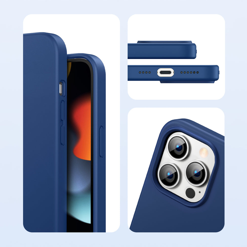 Силиконов Калъф за iPhone 13 Pro Max, Ugreen Soft Case, Син (3)