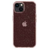 Противоударен Блестящ Калъф за iPhone 13, Spigen Liquid Crystal Glitter Quartz Case, Розов