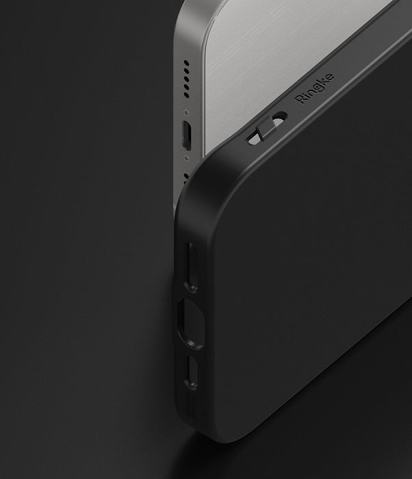 Противоударен Силиконов Калъф за iPhone 13, Ringke Air S Case, Черен (6)