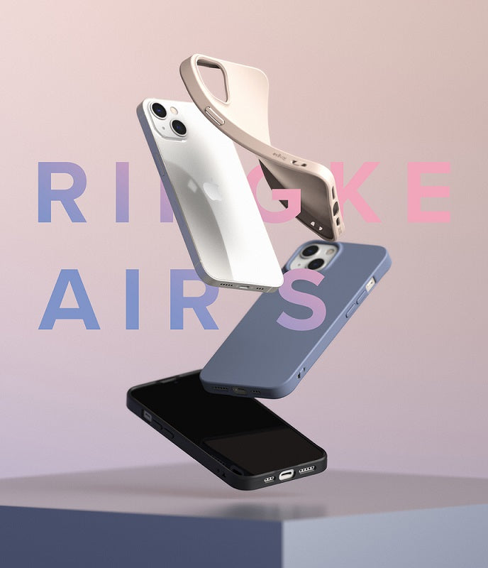 Противоударен Силиконов Калъф за iPhone 13, Ringke Air S Case, Розов (8)