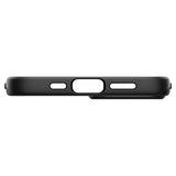 Противоударен Калъф за iPhone 13, Spigen Thin Fit Case, Черен (7)