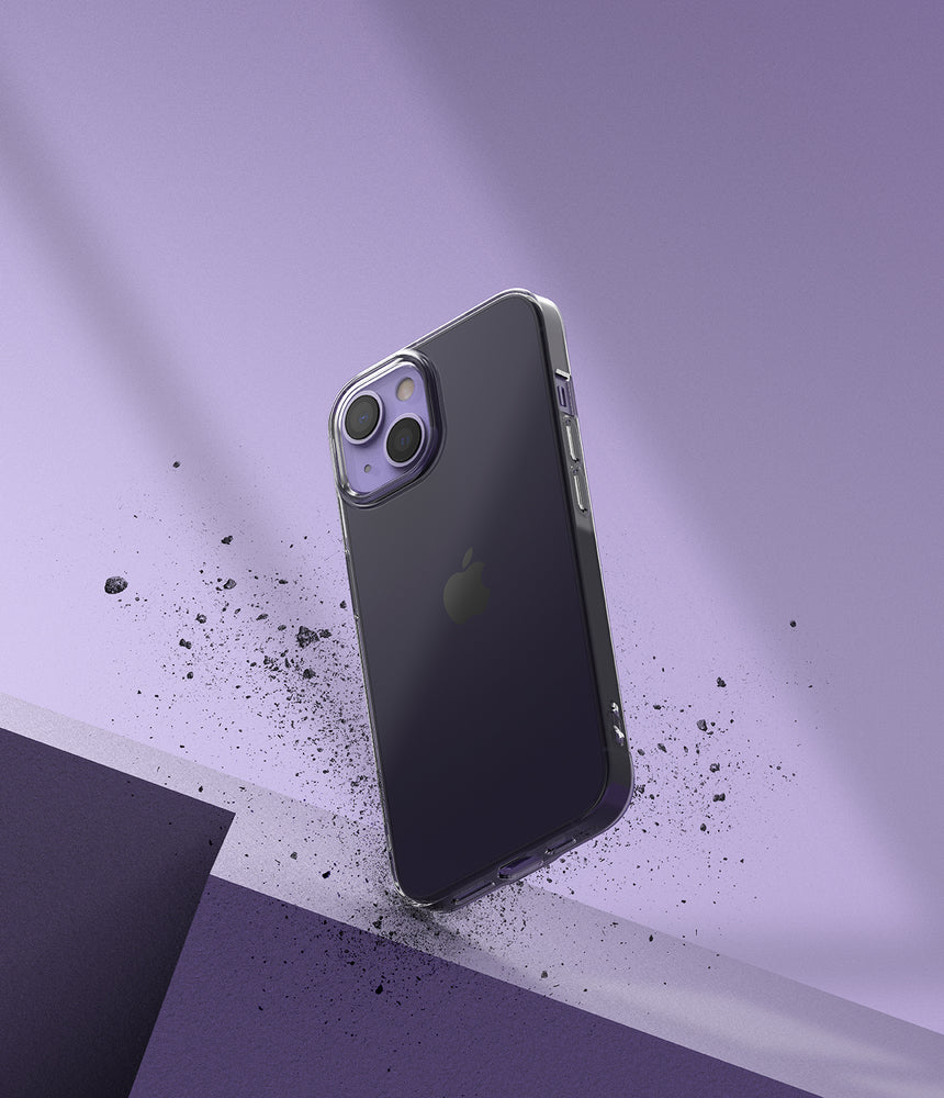 Противоударен Силиконов Калъф за iPhone 13, Ringke Air Case, Черен (5)