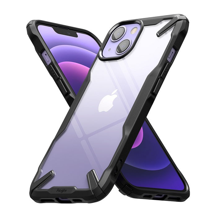 Противоударен Хибриден Калъф за iPhone 13, Ringke Fusion X Case, Черен