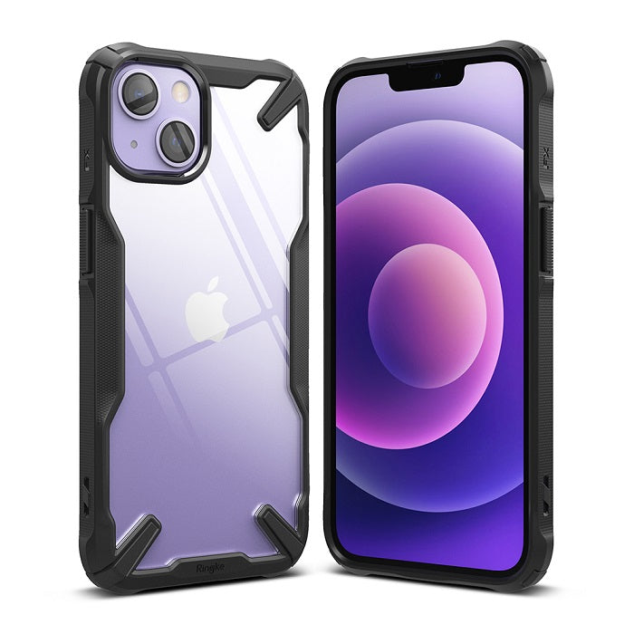 Противоударен Хибриден Калъф за iPhone 13, Ringke Fusion X Case, Черен (2)