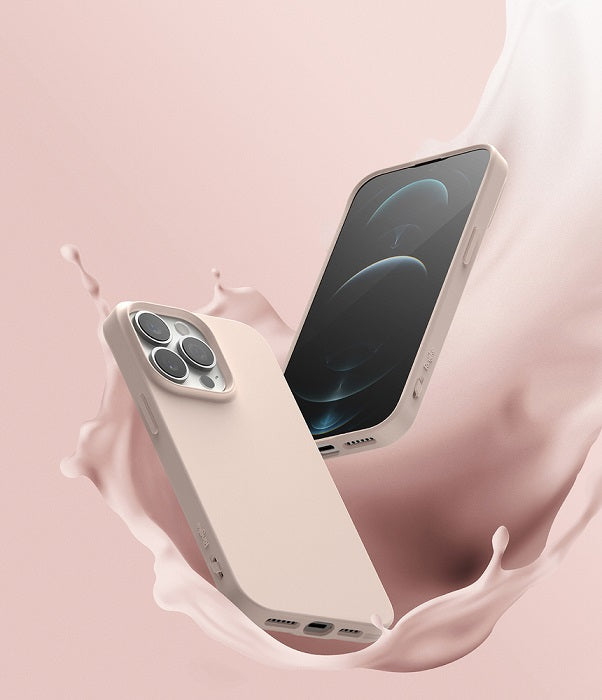 Противоударен Силиконов Калъф за iPhone 13 Pro, Ringke Air S Case, Розов (4)