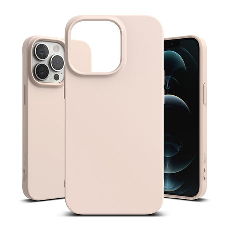 Противоударен Силиконов Калъф за iPhone 13 Pro, Ringke Air S Case, Розов (2)