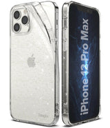 Противоударен Блестящ Калъф за iPhone 12 Pro Max, Ringke Air Glitter Case, Прозрачен