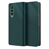Кожен Калъф 2в1 за Samsung Z Fold 3, GKK Split Leather Case, Зелен