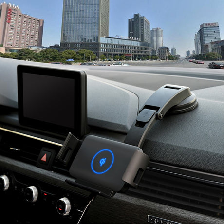 Стойка за Кола с Безжично Зареждане за Samsung Z Fold, GKK Car Holder 10w, Черен (4)