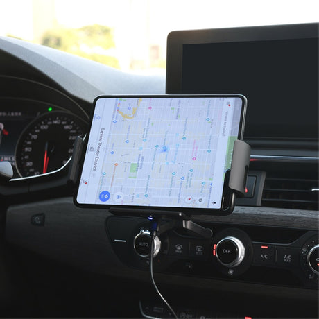 Стойка за Кола с Безжично Зареждане за Samsung Z Fold, GKK Car Holder 10w, Черен (6)