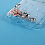 Калъф с Камъни за Samsung Galaxy Z Flip 3, Diamant Flower Case, Прозрачен (3)