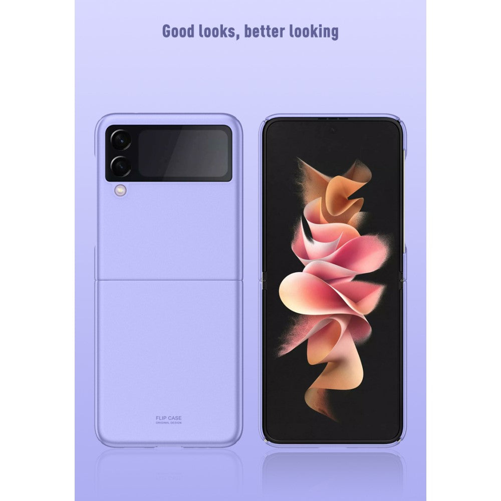 Матов Калъф за Samsung Galaxy Z Flip 3, GKK Thin PC Case, Лилав (5)
