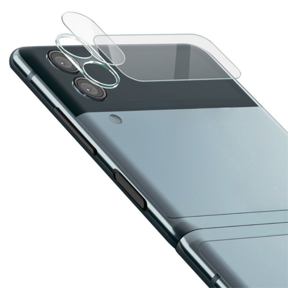 Външни Протектори за Samsung Z Flip 3, iMAK Camera+LCD Glass, Прозрачен (4)
