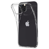 Противоударен Силиконов Калъф за iPhone 13 Pro Max, Spigen Liquid Crystal Case, Прозрачен (2)
