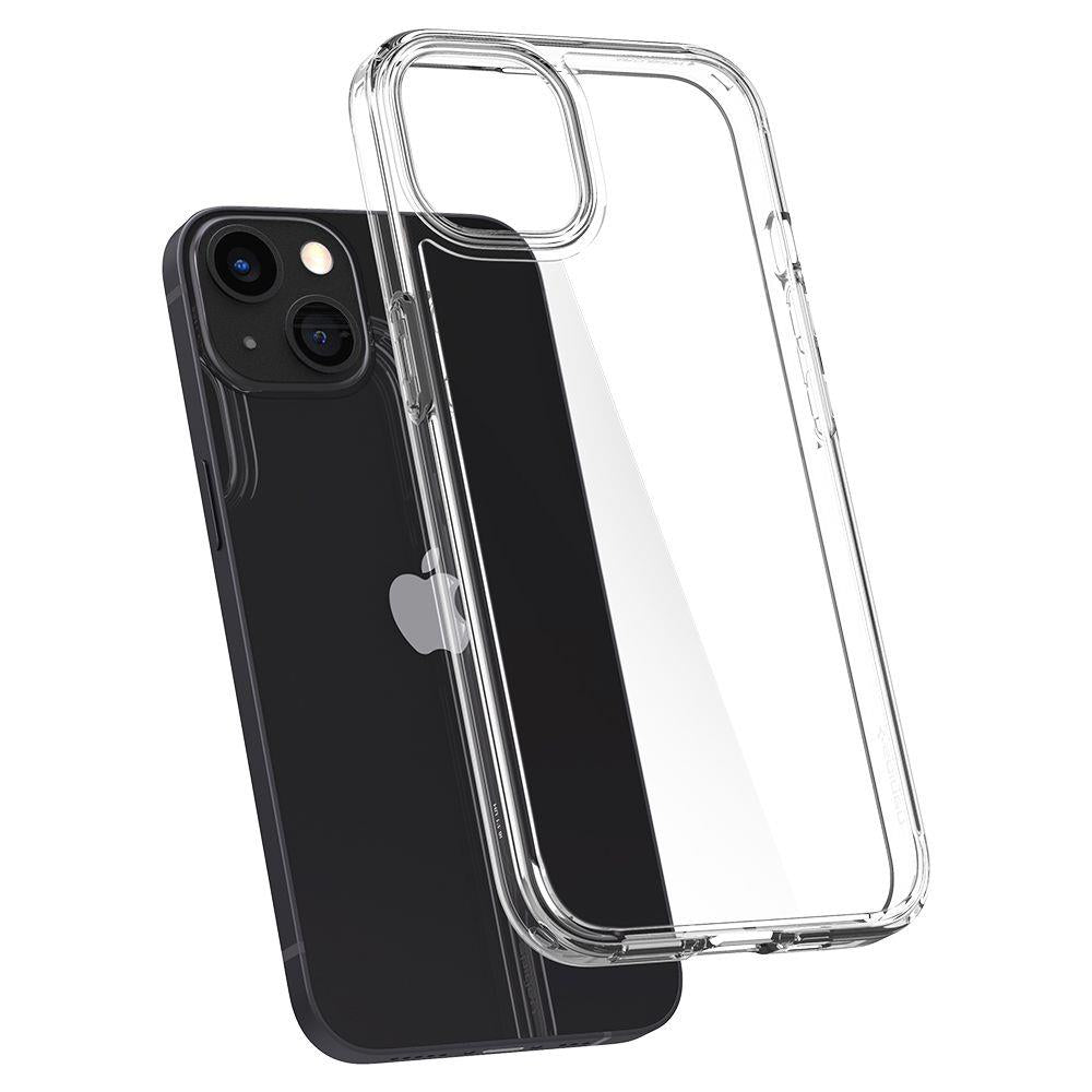 Противоударен Хибриден Калъф за iPhone 13 Pro, Spigen Ultra Hybrid Case, Прозрачен (5)