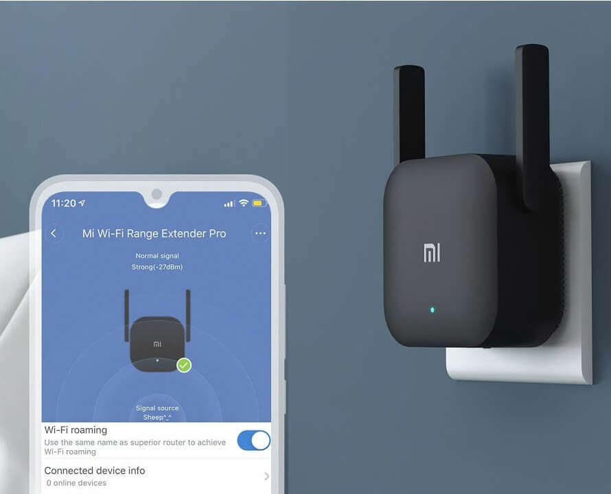 Усилвател за Безжична Мрежа, Xiaomi Mi Wi-Fi Range Extender Pro DVB4235GL, Черен (3)