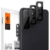 Стъклен Протектор за Камерата на Samsung S21 FE, Spigen EZ Fit Optik Pro Glass tR 2бр., Черен