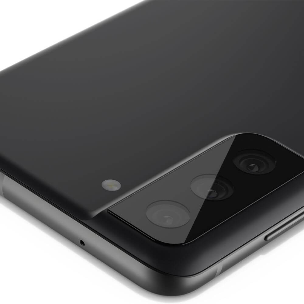 Стъклен Протектор за Камерата на Samsung S21 FE, Spigen EZ Fit Optik Pro Glass tR 2бр., Черен (3)