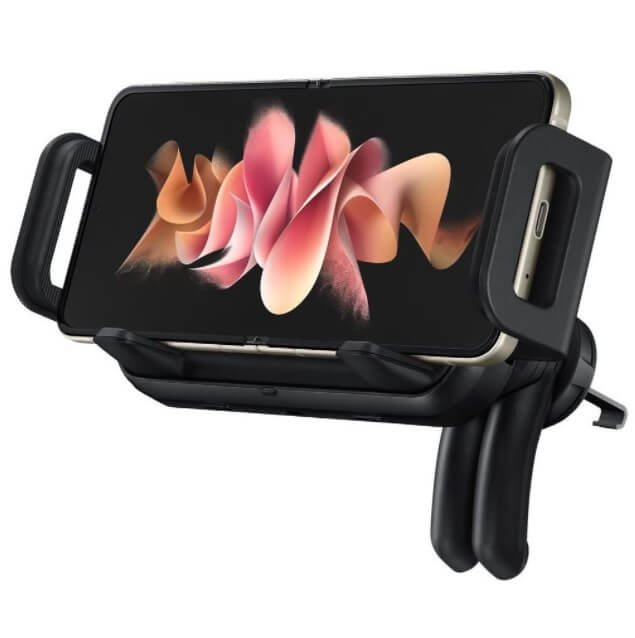 Оригинална Стойка за Кола с Безжично Зареждане, Samsung Z Fold Car Holder 9w, Черен (5)