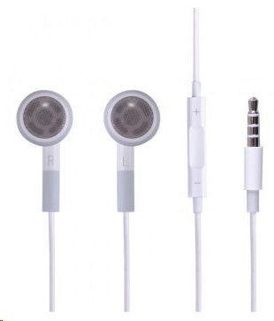 Оригинални Слушалки за iPhone SE/ 6/ 5, Apple Handsfree EarPods MB770 3.5mm, Бял (Bulk)