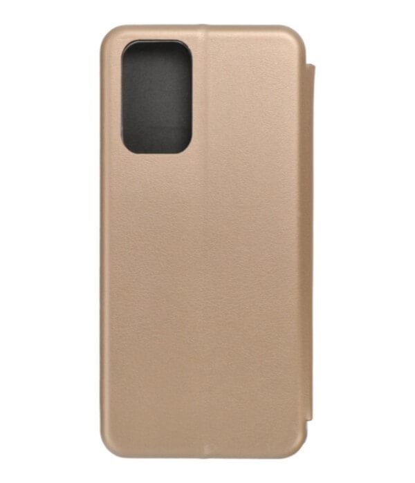 Кожен Калъф за Xiaomi Redmi Note 10 5G, Forcell Elegance Book Case, Златист (2)