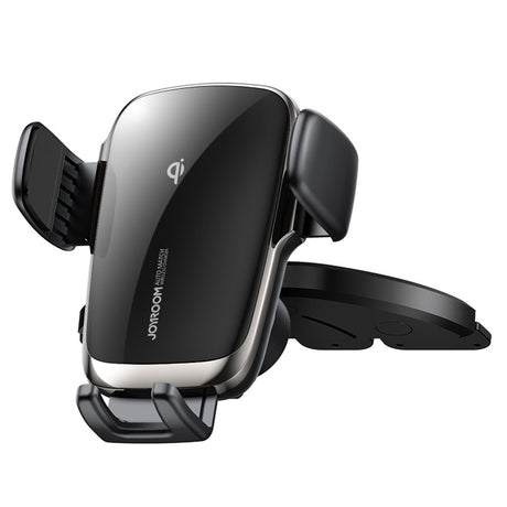 Стойка за Кола с Безжично Зареждане, Joyroom CD Holder 15w, Черен
